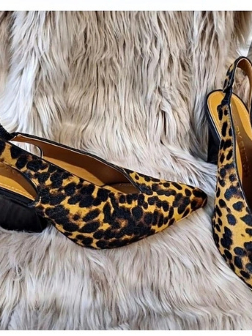 Tory Burch Leopard Print Slingback Heels